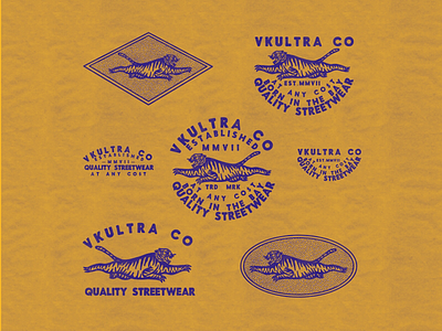 Recent Branding For Vkultra Company apparel badges brand branding handdrawn illustration lettering logo tshirt vintage