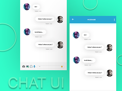 chat ui chat simple trendy ui