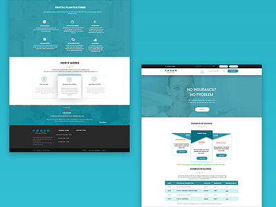 Landingpage dental simple trendy ui web