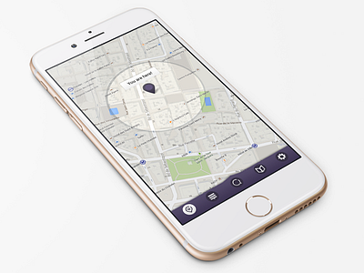 Mobile app design concept design map mobile pin point pointer ui ux
