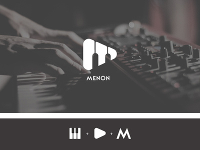 Menon Music | Logo | Branding branding branding design logo logo design logodesign music music logo musician piano