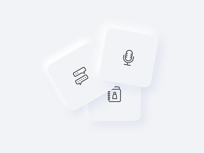 Soft and clean UI shapes