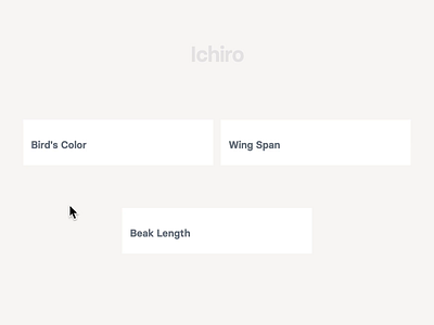 Ichiro (Text Form Experiment #6) animation createwithflow css flow javascript js microinteractions ui animation waapi web animations