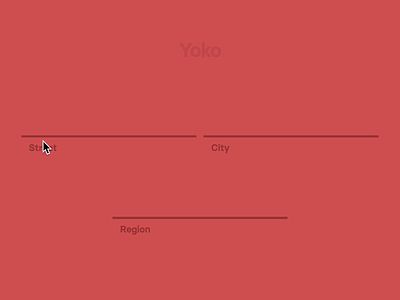 Yoko (Text Form Experiment #8) animation createwithflow css flow javascript js microinteractions ui animation waapi web animations