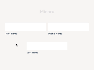 Minoru (Text Form Experiment #9) animation createwithflow css flow javascript js microinteractions ui animation waapi web animations