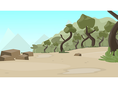 Forest background illustration