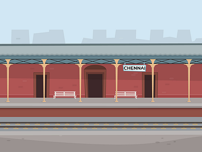 Railway Station Chennai Egmore building design epicarmory illustraion