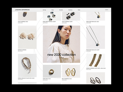 Jasmin sparrow | Shop page concept design interface ui ux web