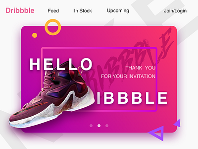 Hello Dribbble design web