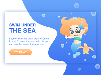 Swim under the sea mermaid new year 2019 sea ui web