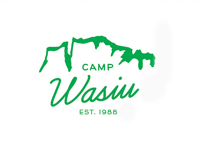 Camp Wasiu V2 camp camp identity logo nature outdoor summer camp