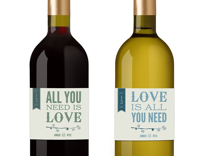 Wedding Wine Label wine label wedding the beatles wedding wine wine bottle