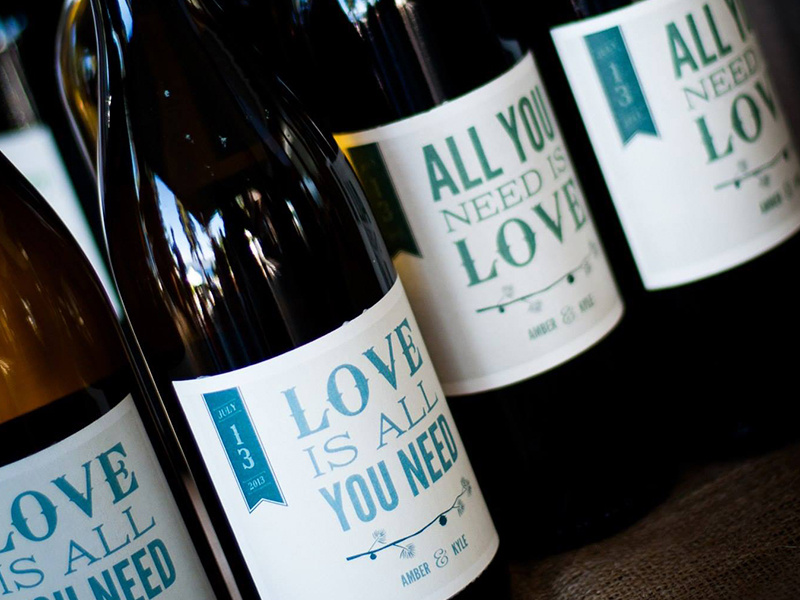 Wedding Wine Bottle Photo wine label wedding the beatles wedding wine wine bottle love is all you need all you need is love