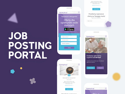 Job posting portal job mobile design portal ui ux web design