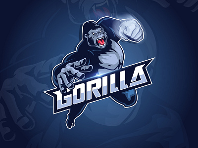 Gorilla Mascot Logo animal ape art gorilla illustration logo mascot mascot logo sport sticker vector