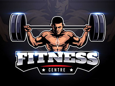 Bodybuilding Mascot Logo concept fitness health illustration logo mascot mascot logo muscle sport vector