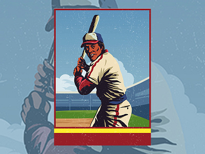 Vintage Baseball baseball mustache poster retro vector vintage