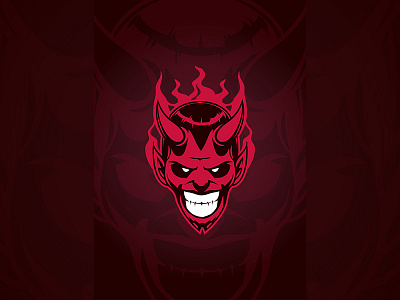Devil Mascot Logo devil flame ghost logo mascot motorcycle red retro skull vector vintage