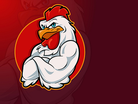 Rooster Mascot Logo By Angga Agustiya On Dribbble