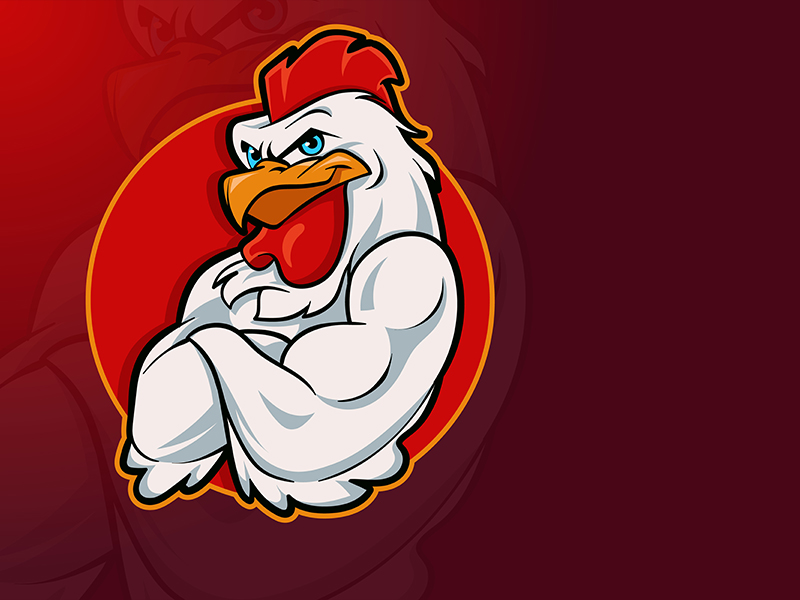 Rooster Mascot Logo by Angga Agustiya on Dribbble