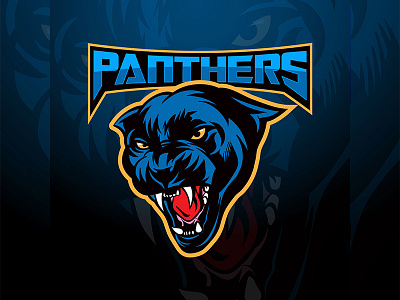 Panthers Mascot Logo animal logo mascot mascot logo panther panther head vector