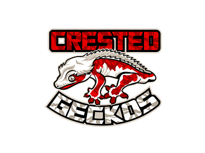 Crested Geckos mascot logo animal art concept design geckos illustration logo mascot mascot logo popart retro vector vintage
