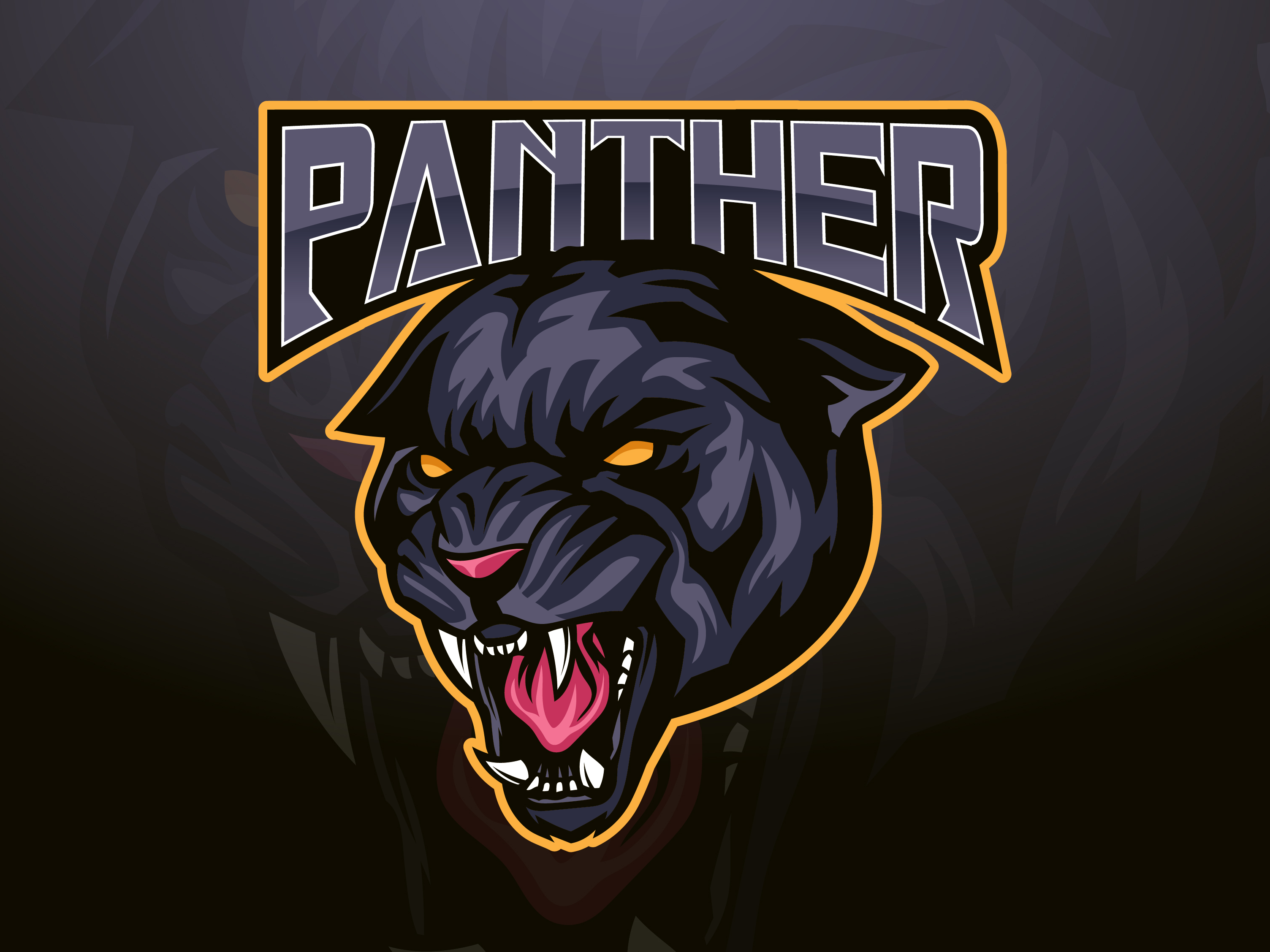 Panther Mascot Logo by Angga Agustiya on Dribbble