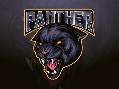 Panther Mascot Logo