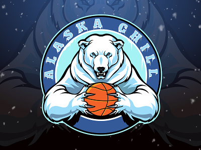 Polar Bear Mascot Logo alaska animal art ball basketball bear concept design esports illustration logo mascot mascot logo polar bear popart retro sport vector vintage wild
