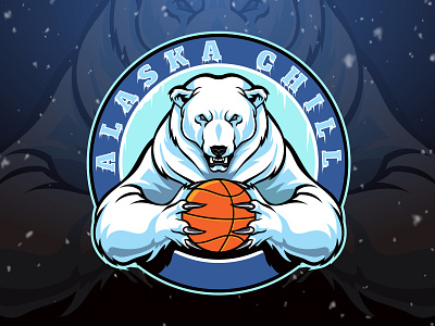 Polar Bear Mascot Logo alaska animal art ball basketball bear concept design esports illustration logo mascot mascot logo polar bear popart retro sport vector vintage wild