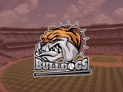 Bulldog mascot logo