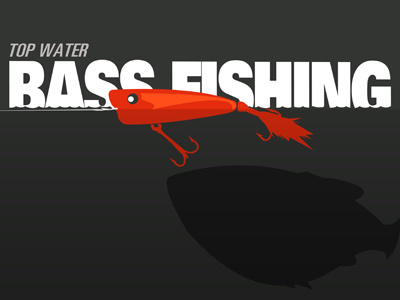Top Water Bass Fishing bass fishing illustration top water