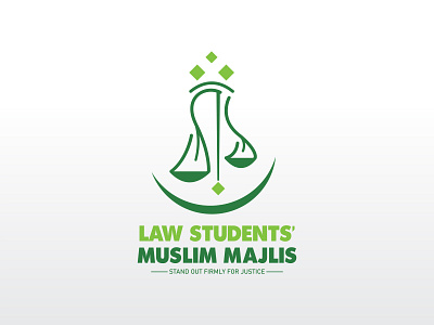 LAW STUDENTS' LOGO arabic arabic logo arabic typography branding green logo lawyers minimal muslims