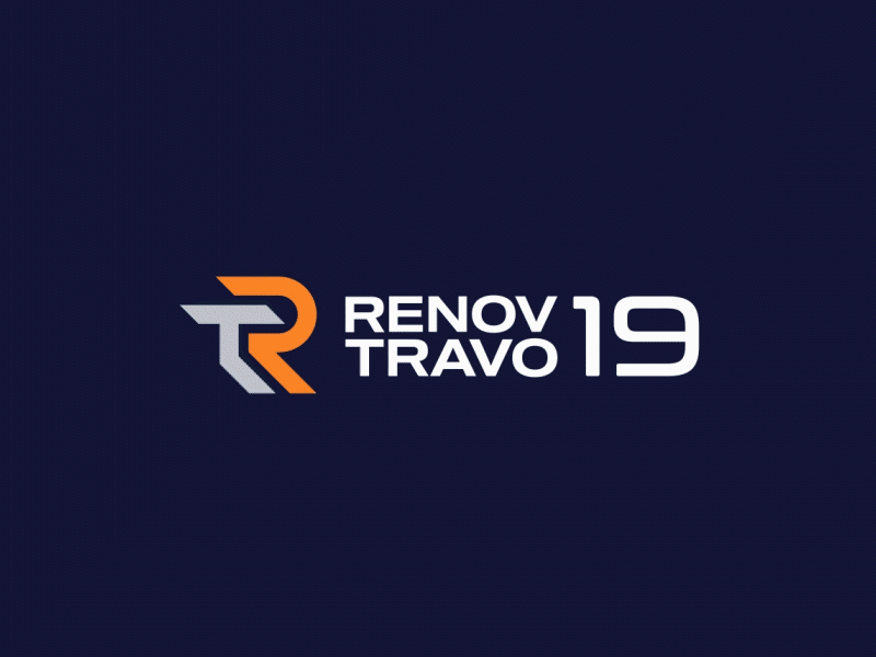 Logo Animation | RENOV TRAVO 19 adope after effects animation animator branding design icon illustration illustrator logo animation loop luu minimal motion motion graphics