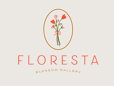 Floresta branding design logo