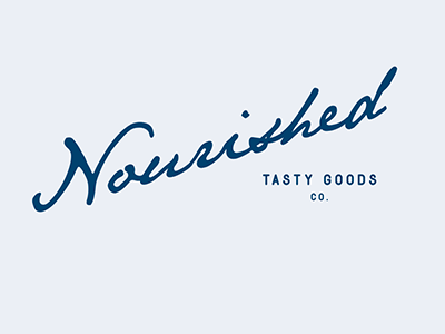 Nourished branding design graphic design logo typography