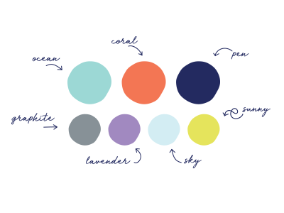 Creative Approach Co. Color Palette brand color identity style guide