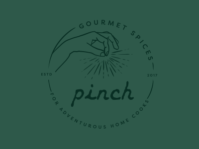 Pinch | Badge Variation branding handdrawn identity logo mark spices