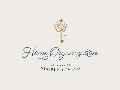 L+K Home Organization Primary Logo brand design branding feminine identity logo logo design mark