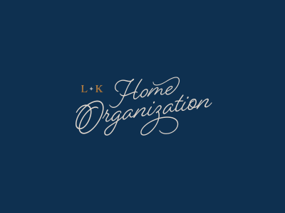 L+K Home Organization | Logo Variation brand design branding feminine identity logo logo design mark