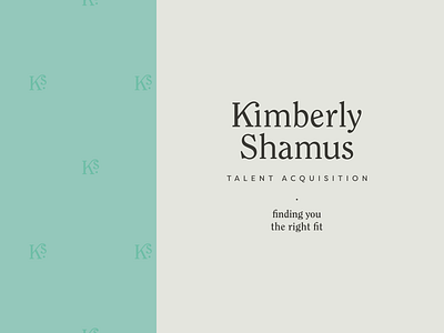 Kimberly Shamus Identity Design — Stacked branding branding design identity identity design logo typography wordmark