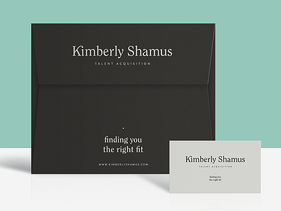 Kimberly Shamus Identity Design — Collateral branding branding design identity identity design logo typography wordmark
