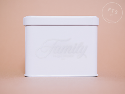 Family Trade Secret Tin Application branding identity design logo