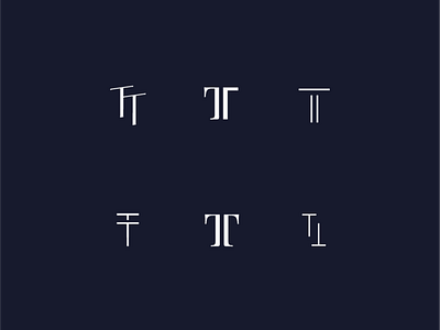 TT Monogram Explorations brand design branding branding design design graphic design identity identity design logo logo design mark submark type typography