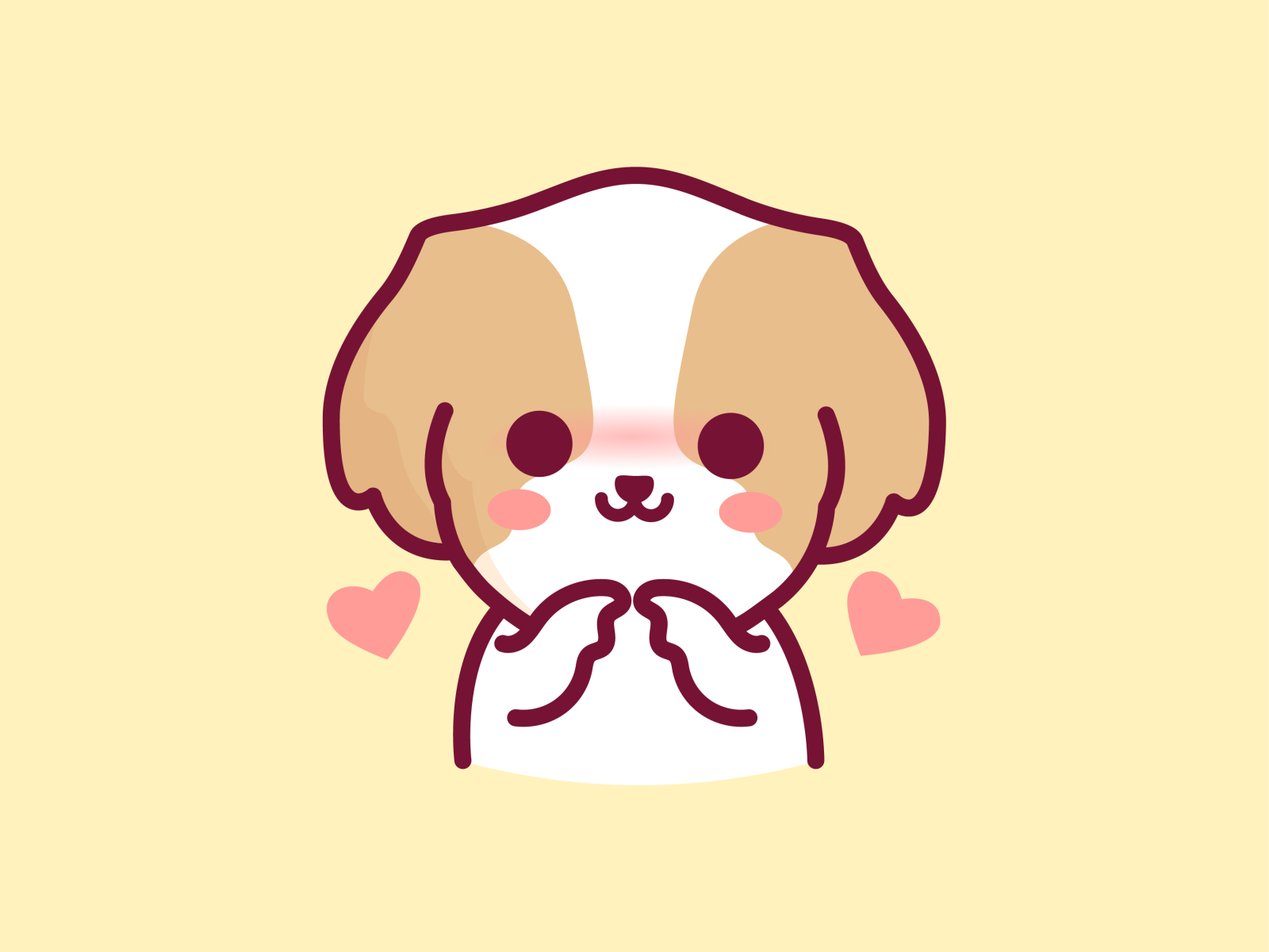 shy shy dog by Jaysx1 on Dribbble