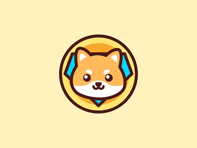 Doge Diamond animal bitcoin brand character coin coin logo cute design diamond digital doge dogecoin logo shiba shiba coin shiba inu shibainu wallet