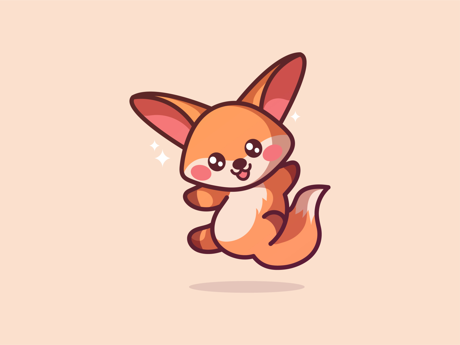 Fly Fox kawaii by Jaysx1 on Dribbble