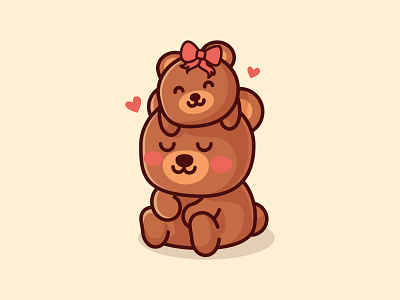 Cion's Unlimited adorable bear brown cartoon children clothing cute happy hug kid logo mascot playful teddy toys