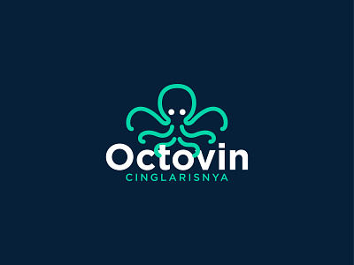Octovin brand branding custom logo designer identity designer illustration jaysx1 logo logos marine mascot minimalist octopus squid