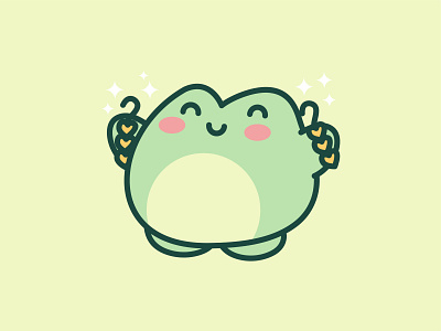 Ferog With Earings adorable animal art character cute cutefrogs design forg illustration jaysx1 kawaii kawaiicute logo mascot vector